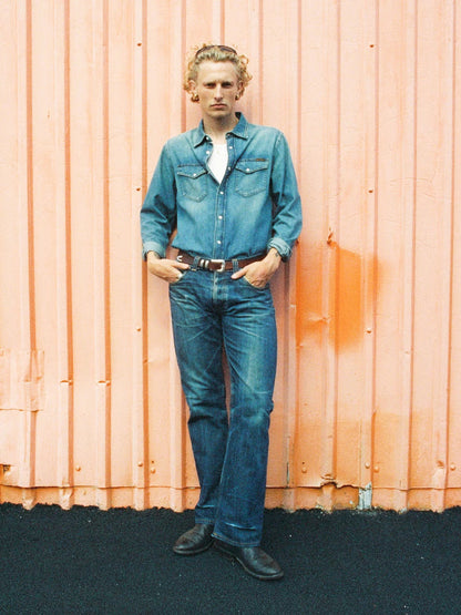 Nudie Jeans | Chemise en denim ''Gunnar'' - délavage sale