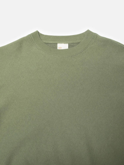 Nudie Jeans | Pull à col rond "HASSE" - Vert sauge