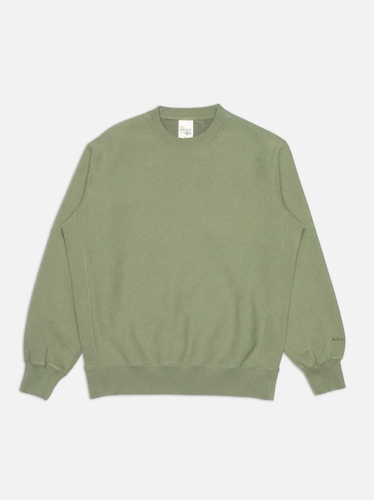 Nudie Jeans | Pull à col rond "HASSE" - Vert sauge