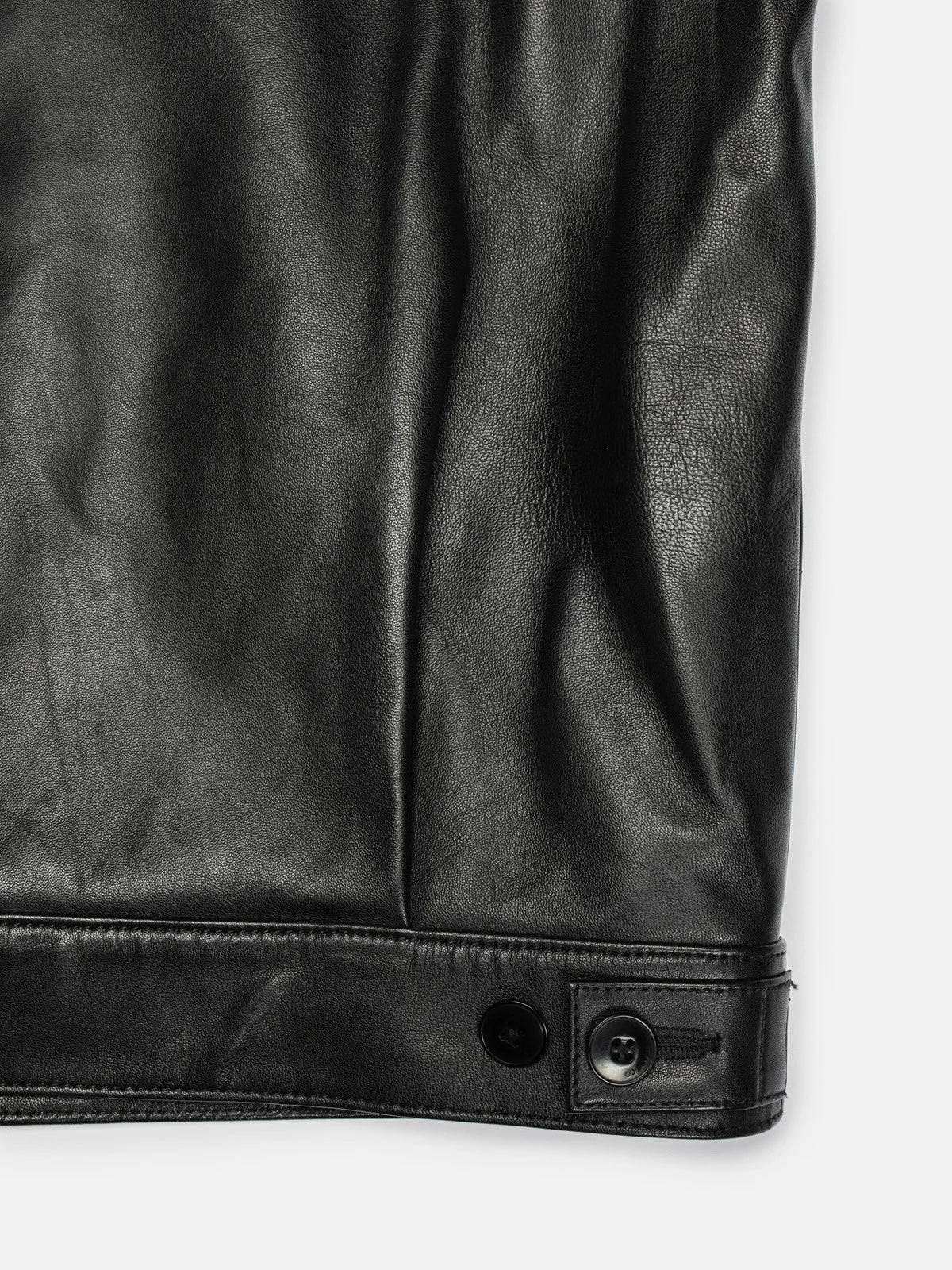 NUDIE JEANS | Manteau zippée Blake en cuir - Noir