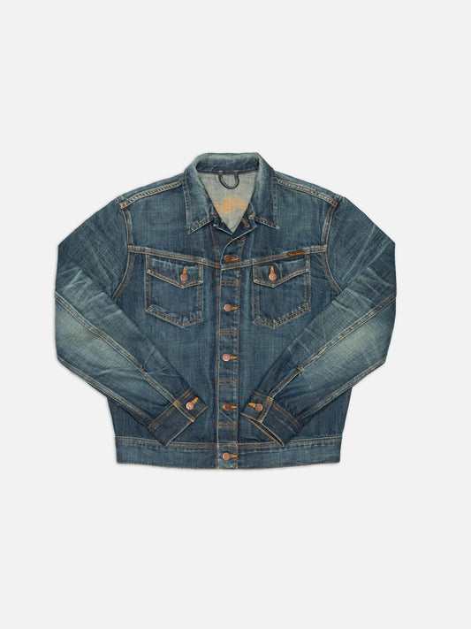 Nudie Jeans | Veste en jean ''Conny'' - Bleu effet usé