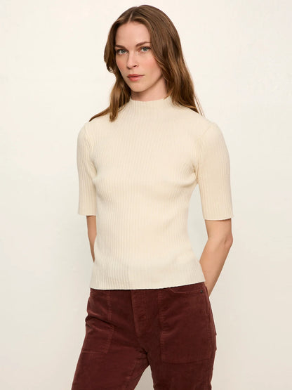 Sanctuary | Chandail à col haut  ' Ribbed' | Beige