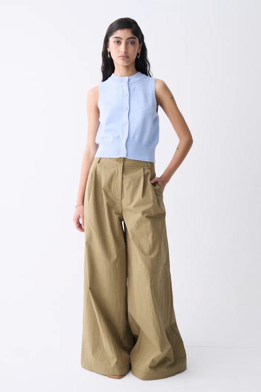 Deluc | Cardigan sans manches - Bleu