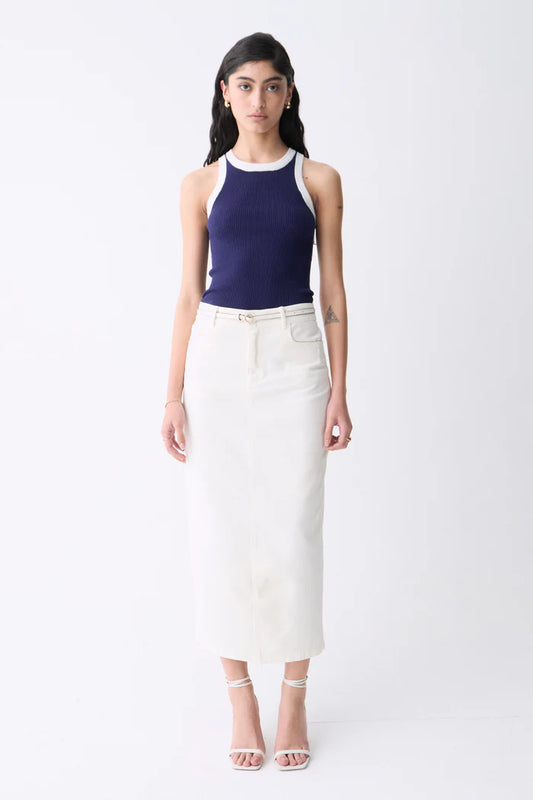 Deluc | Camisole bicolore - Blanc/Marine