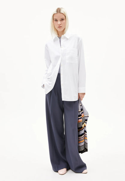 Armedangel | La blouse MAALGAA en coton biologique - Blanc