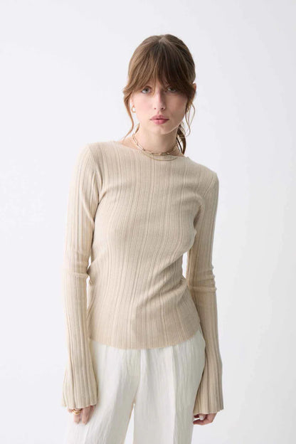 Deluc | Top manches longues "SINES" - Beige