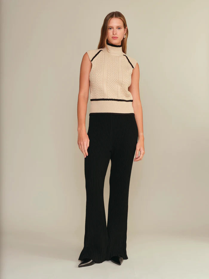 Deluc | Pantalon en maille "Noel"- Noir