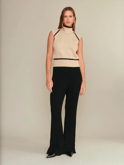 Deluc | Pantalon en maille "Noel"- Noir