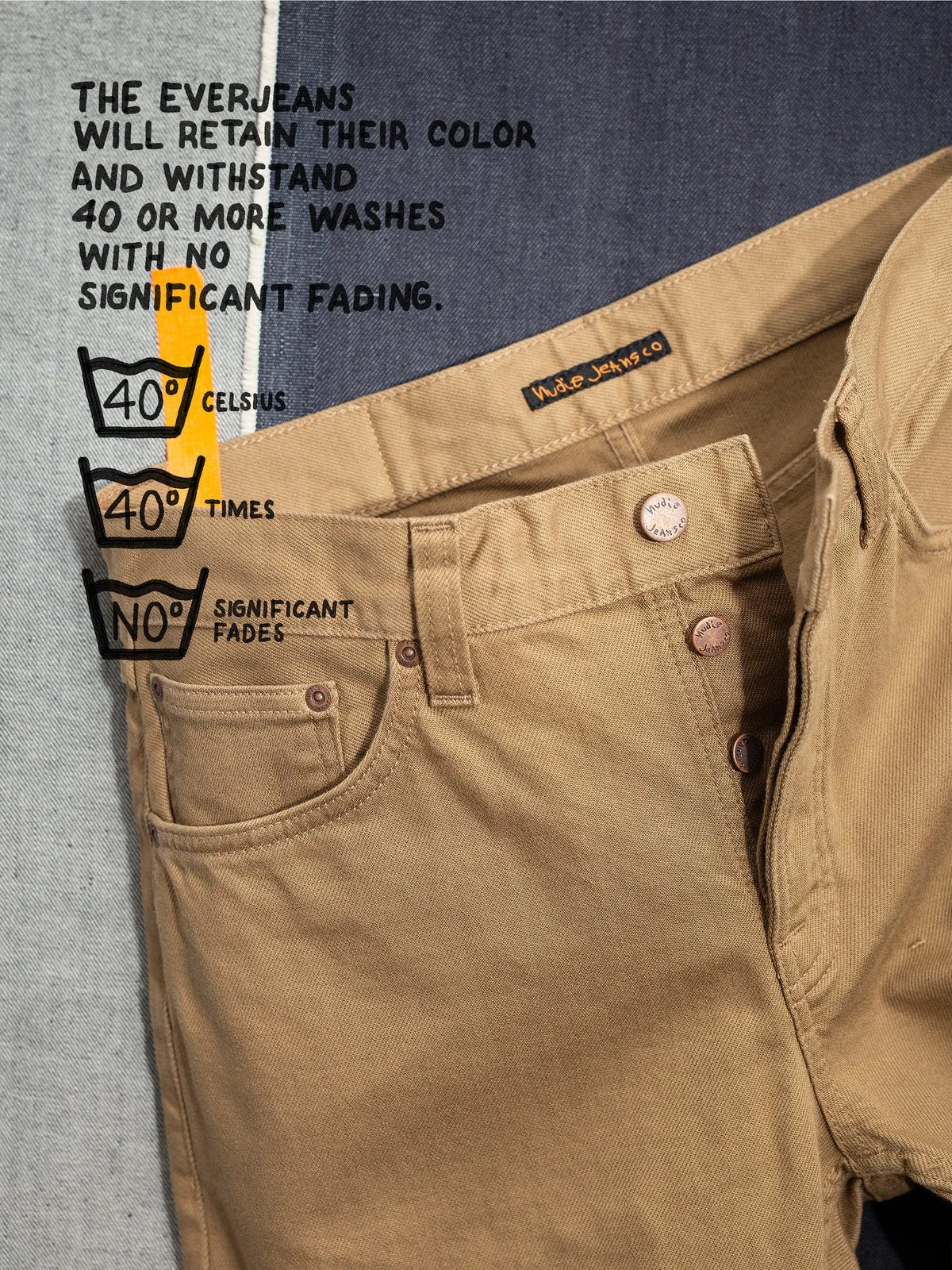 NUDIE JEANS | Jean ''RAD RUFUS'' - Everlion Beige