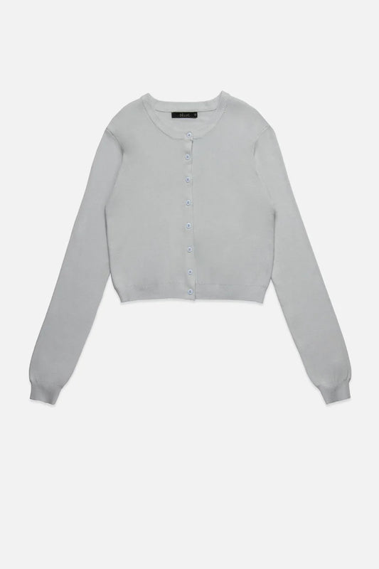 Dèluc | Cardigan 'Clark' | Bleu Poudre