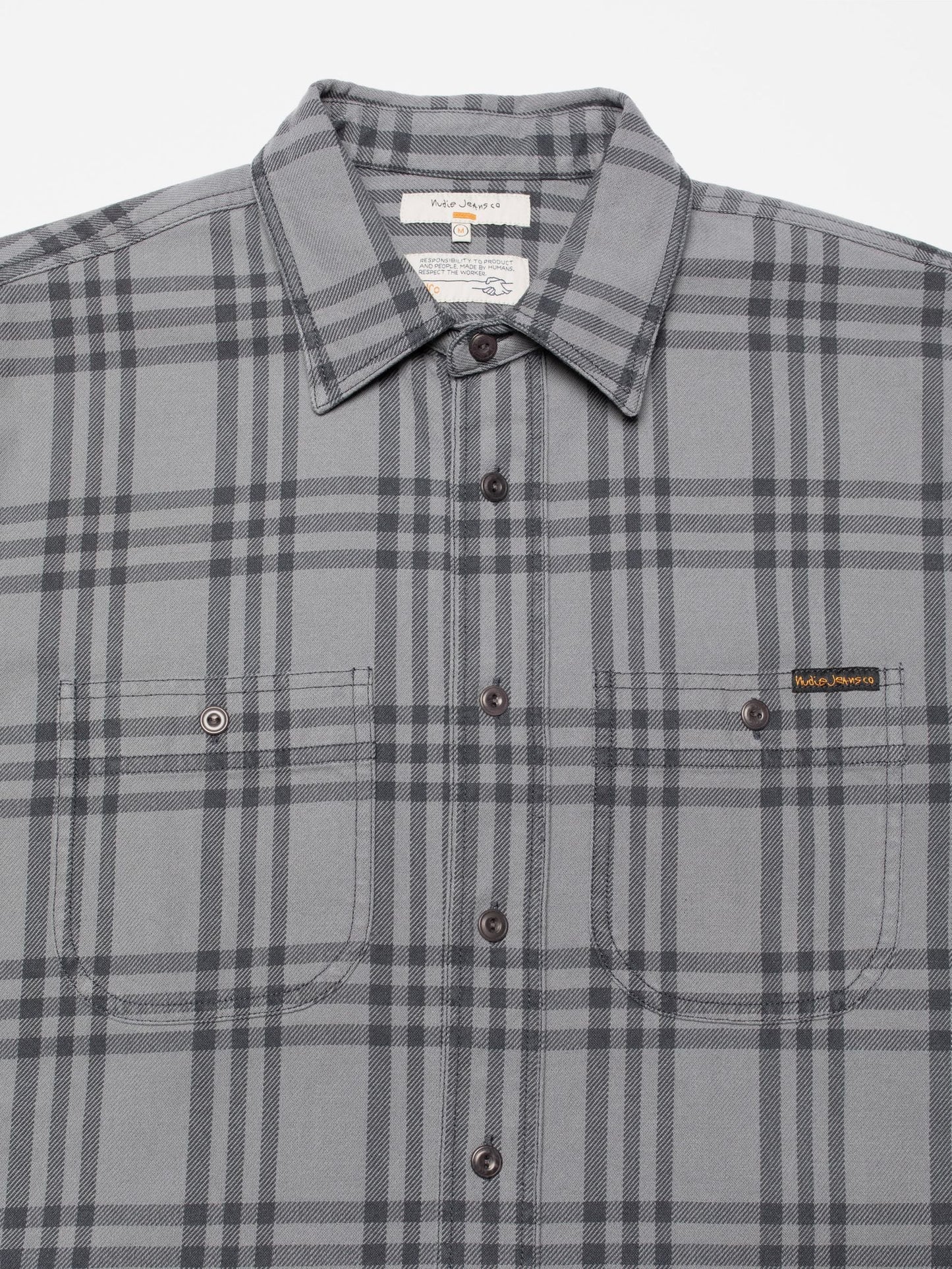 Nudie Jeans | Chemise à manches longues "Julian" - Gris
