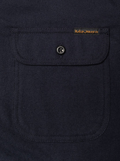 Nudie Jeans | Chemise à manches longues "Glenn" - Bleu Marin