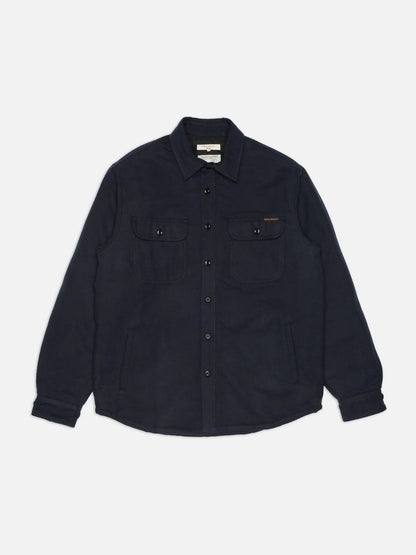 Nudie Jeans | Chemise à manches longues "Glenn" - Bleu Marin
