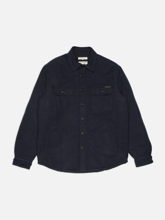 Nudie Jeans | Chemise à manches longues "Glenn" - Bleu Marin