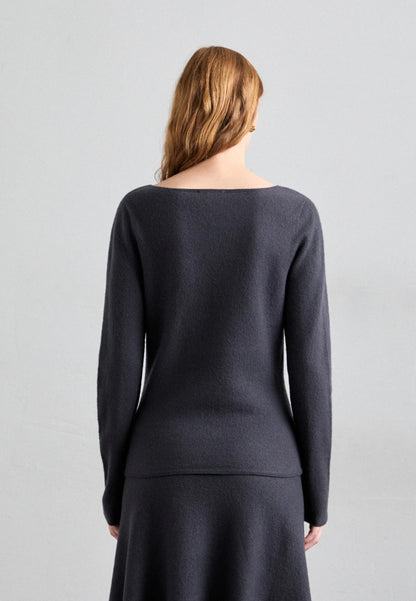 Tiger of Sweden | Pull ''Dolore'' en laine mérinos bouillie - Bleu profond
