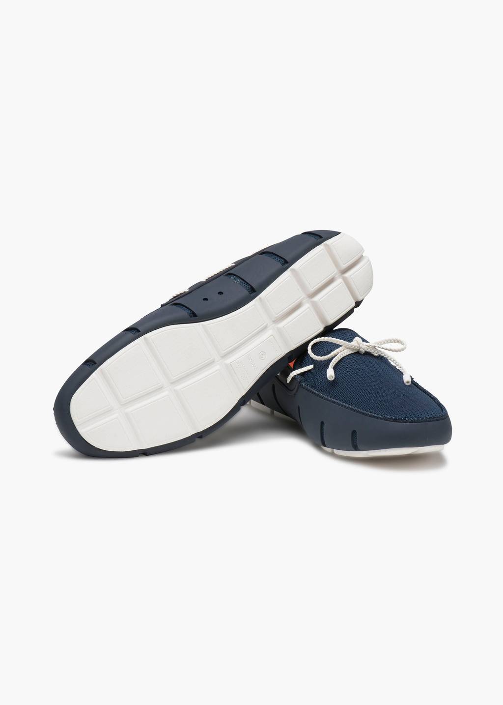 Swims | Le mocassin ''Braided Lace'' - Marine/Blanc
