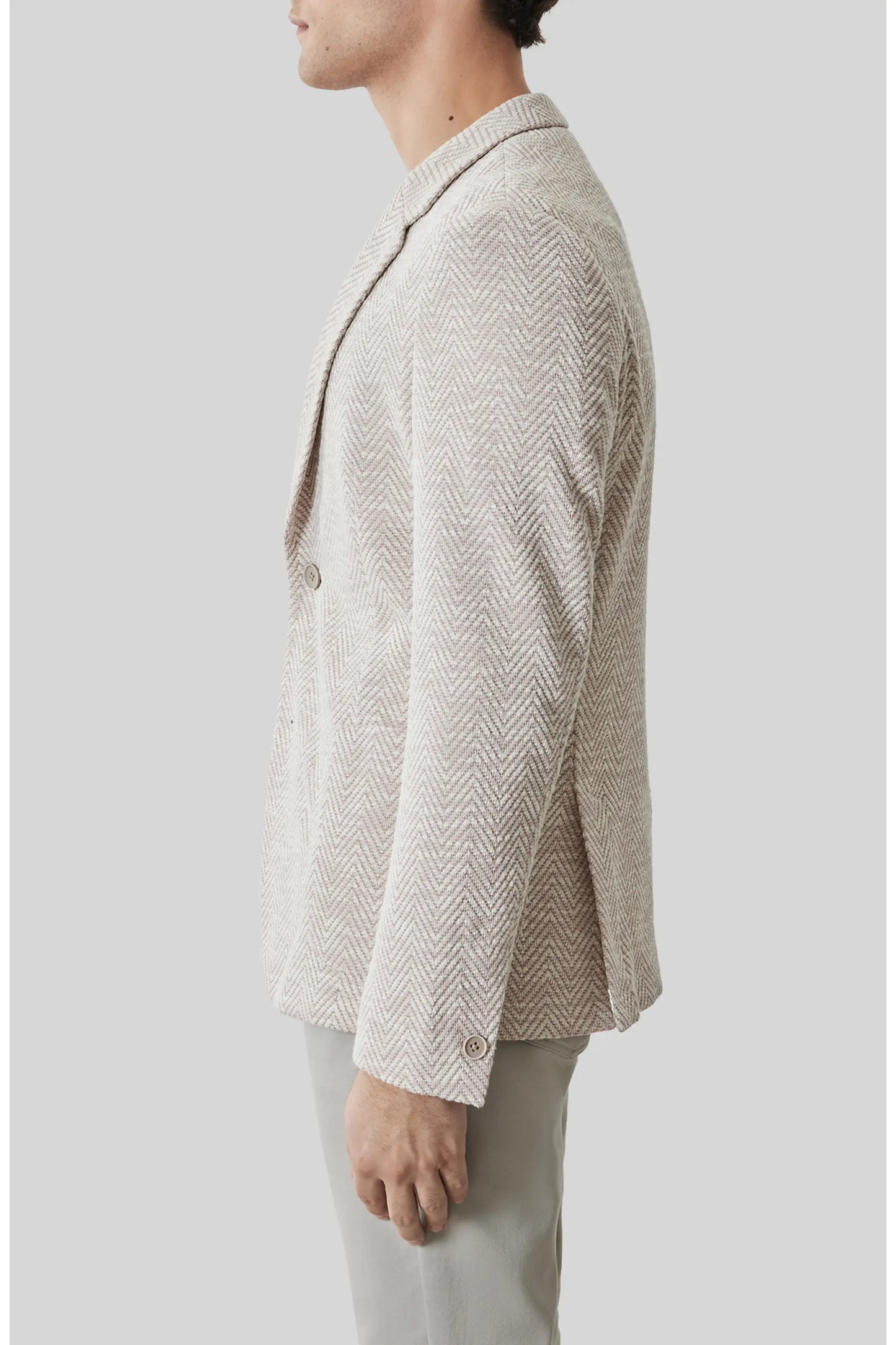Robert Barakett | Blazer Jett en maille à chevrons - Corail