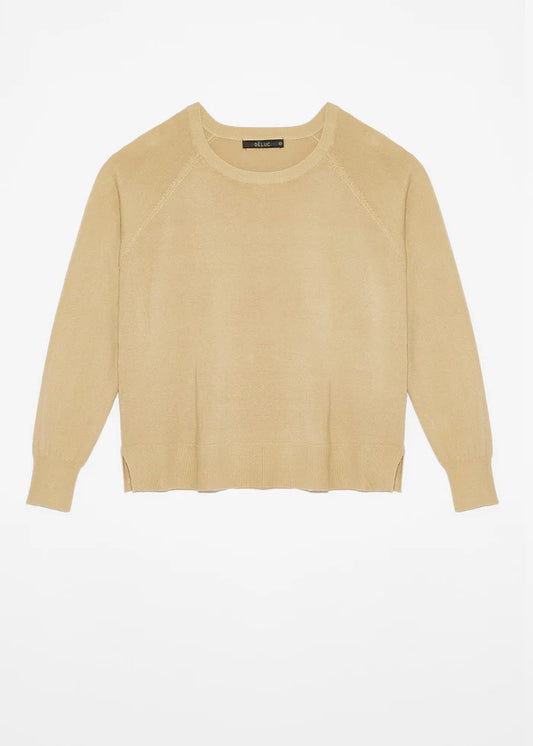Deluc | Pull col rond "LORRAINE" - Beige