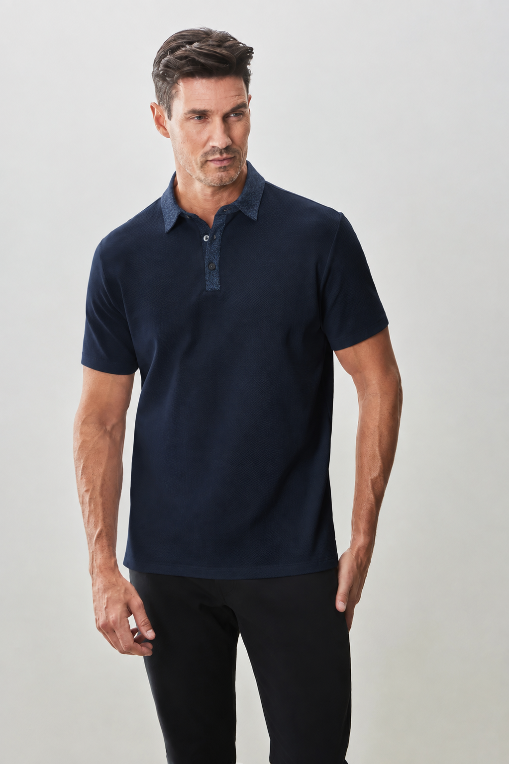 Robert Barakett | Polo manche courte "Baytide"  - Navy