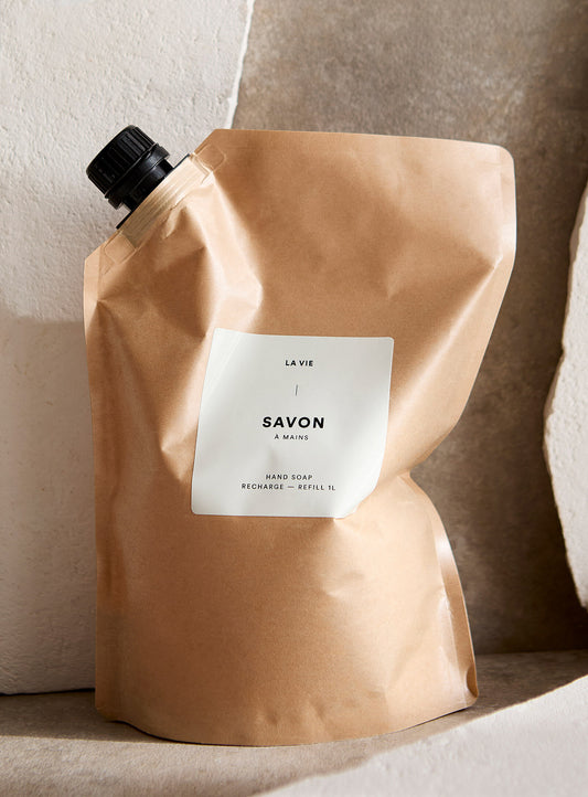 ATELIER LA VIE APOTHICAIRE | Recharge de savon à mains - Cyprès Petitgrain