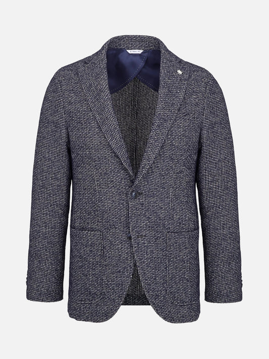 Manuel Ritz | Veston En Tweed - Bleu et Maron