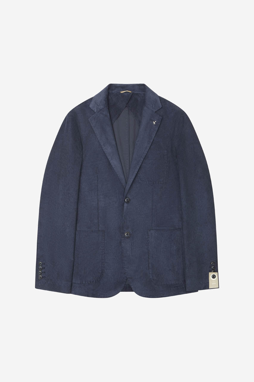 AT.P.CO | Blazer en velours côtelé stretch ''GEGE' - Bleu