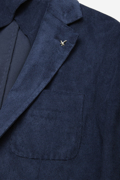 AT.P.CO | Blazer en velours côtelé stretch ''GEGE' - Bleu