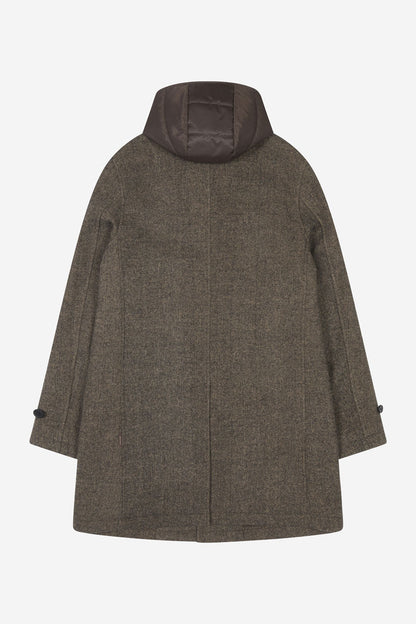 AT.P.CO | Manteau ''Martinez'' chevrons capuche amovible - Marron