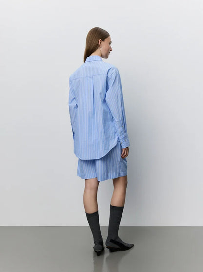 SOFIE SCHNOOR | Chemise "Adalenesw"- Bleu à rayures blanches