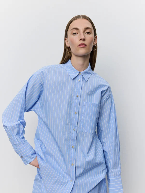 SOFIE SCHNOOR | Chemise "Adalenesw"- Bleu à rayures blanches
