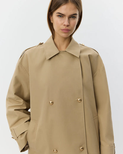 SOFIE SCHNOOR | Trench-coat "ADRIAS" - Beige
