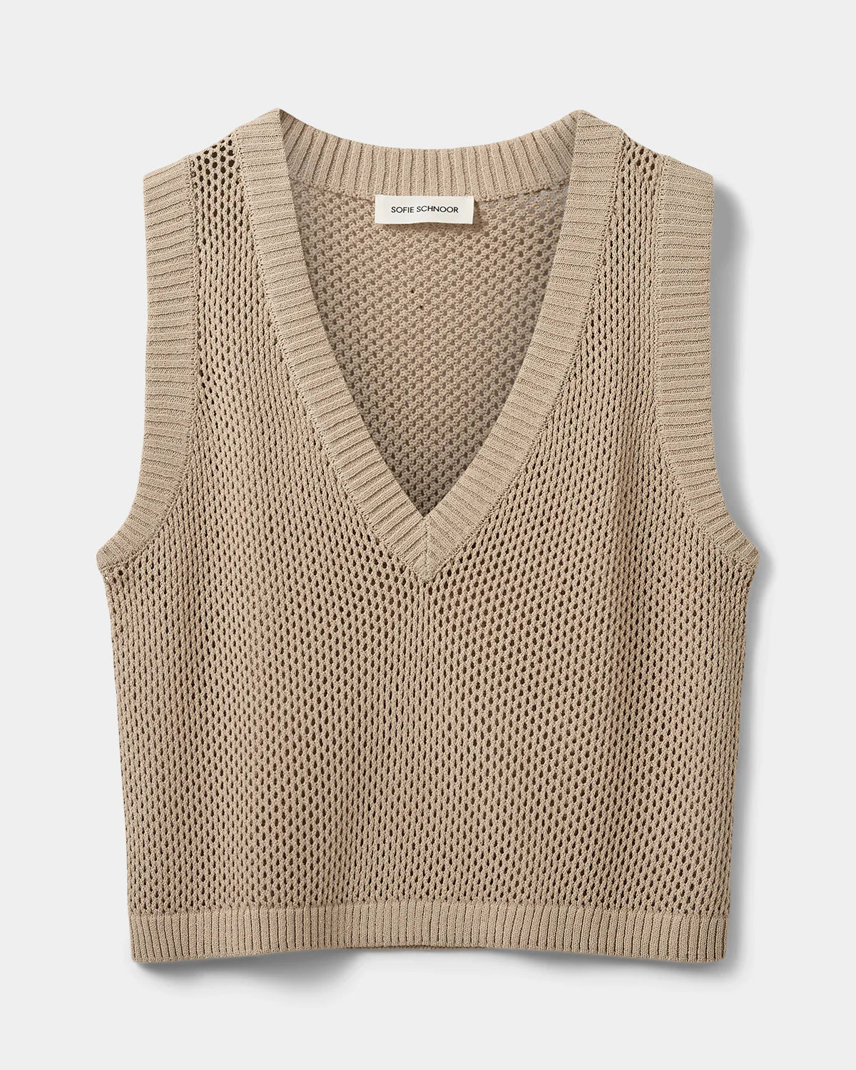 SOFIE SCHNOOR | Gilet en tricot "AELLESW"  - Beige