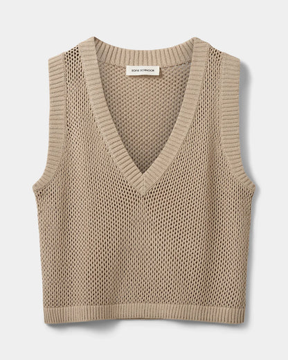 SOFIE SCHNOOR | Gilet en tricot "AELLESW"  - Beige