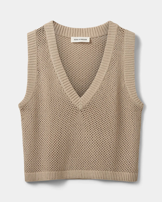 SOFIE SCHNOOR | Gilet en tricot "AELLESW"  - Beige