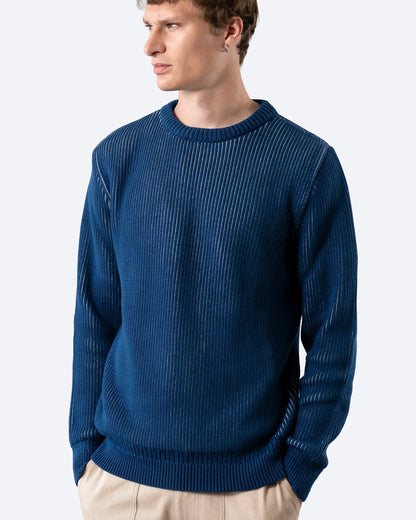 Far Afield | Pull côtelé "Hamish" - Bleu