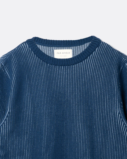 Far Afield | Pull côtelé "Hamish" - Bleu