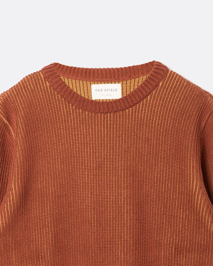 Far Afield | Pull côtelé "Hamish" - Orange