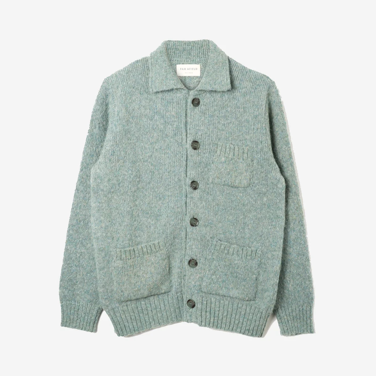 Far Afield | Cardigan tricoté "Station" - Turquoise