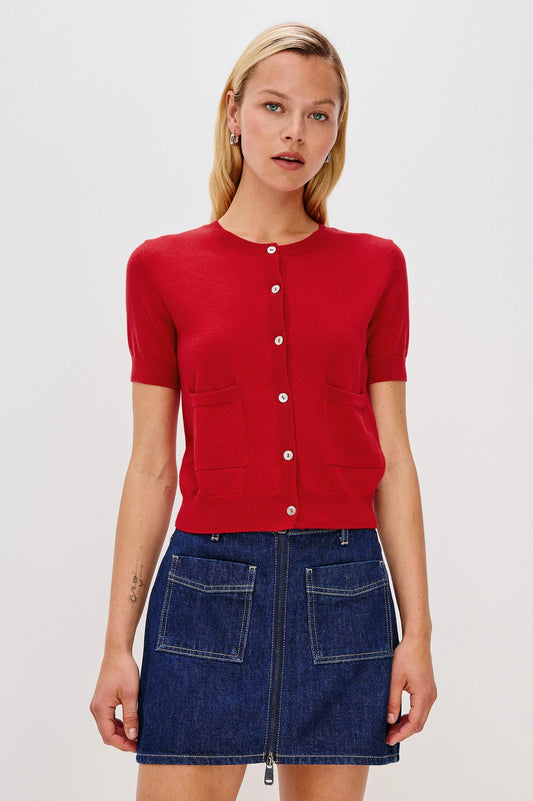 Rails | Cardigan "Aisley" - Rouge