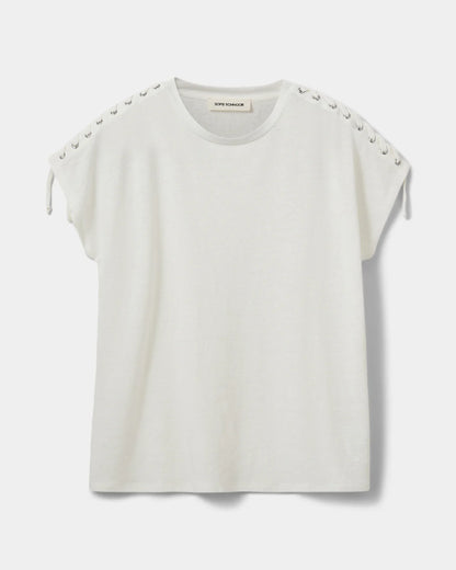 SOFIE SCHNOOR | T-shirt "ALEID"- Blanc