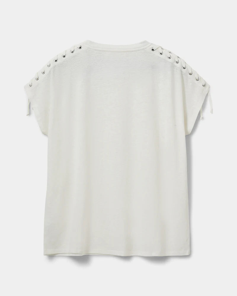 SOFIE SCHNOOR | T-shirt "ALEID"- Blanc