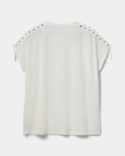 SOFIE SCHNOOR | T-shirt "ALEID"- Blanc