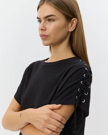 SOFIE SCHNOOR | T-shirt "ALEID"- Noir