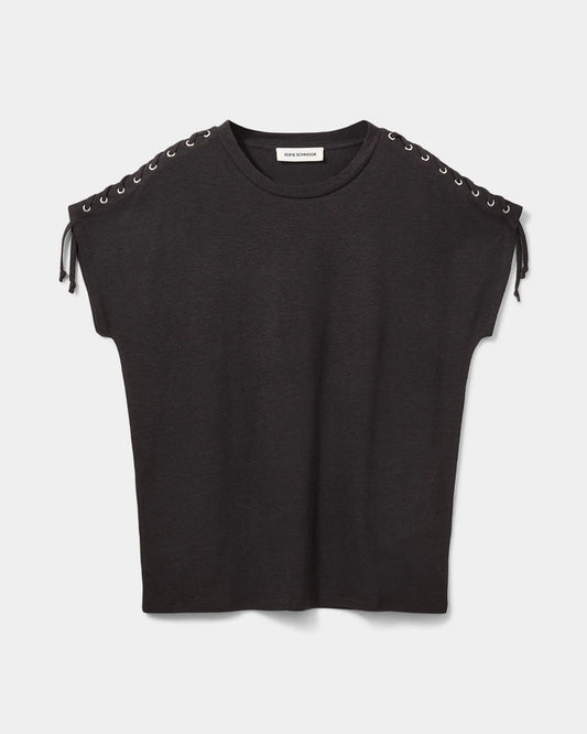 SOFIE SCHNOOR | T-shirt "ALEID"- Noir