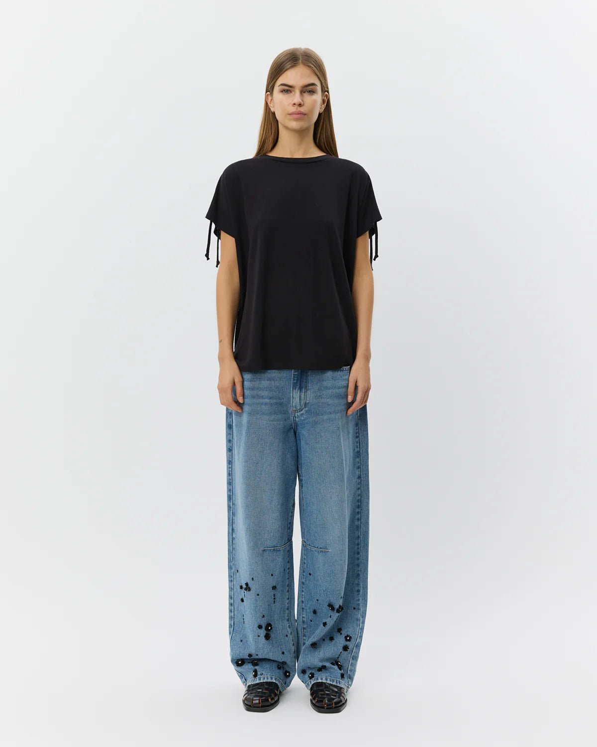 SOFIE SCHNOOR | T-shirt "ALEID"- Noir