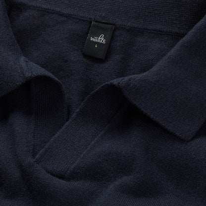 WAHTS | Polo en maille "ANDERSON" - Bleu marine