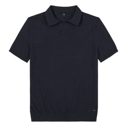 WAHTS | Polo en maille "ANDERSON" - Bleu marine