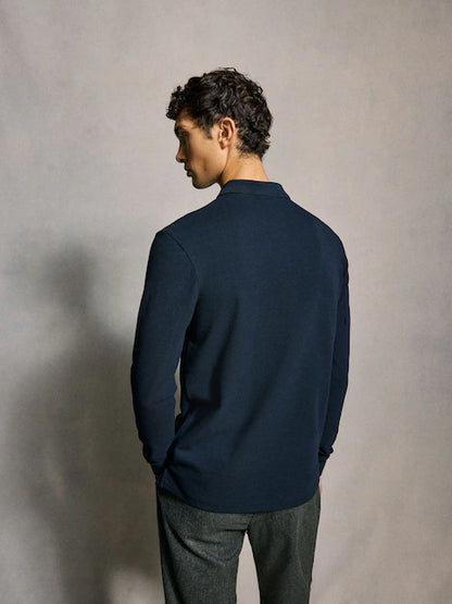 Paul Smith | Polo avec logo Zebra manches longues - Marine