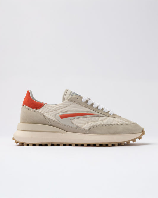D.A.T.E | Baskets Athleta Nylon - Ivoire et Coral