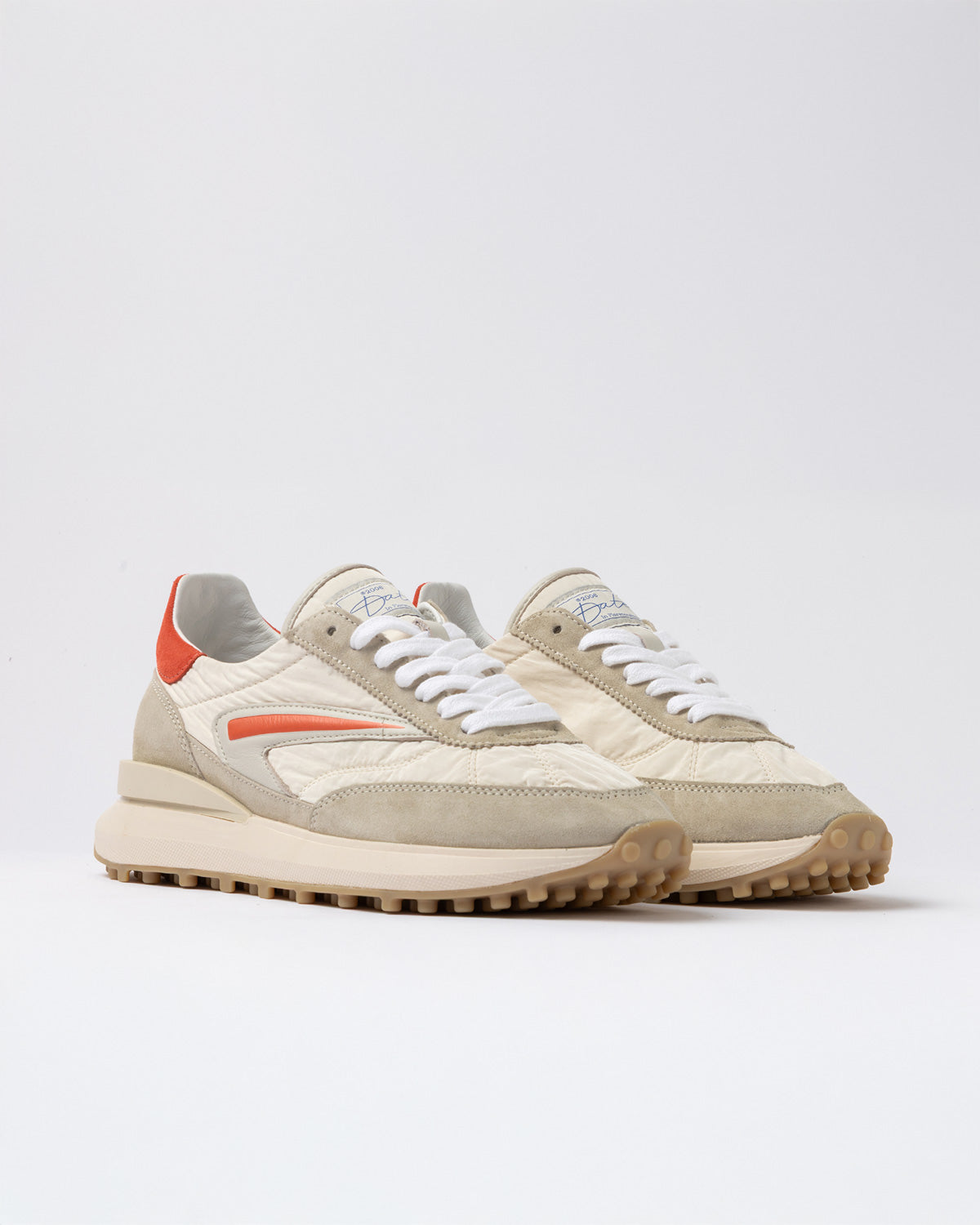 D.A.T.E | Baskets Athleta Nylon - Ivoire et Coral